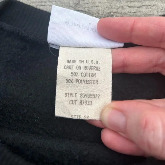 RARE Spumoni Black Cat Ghost Double Sided Novelty Halloween Sweatshirt 2XL Sweatshirts & Hoodies